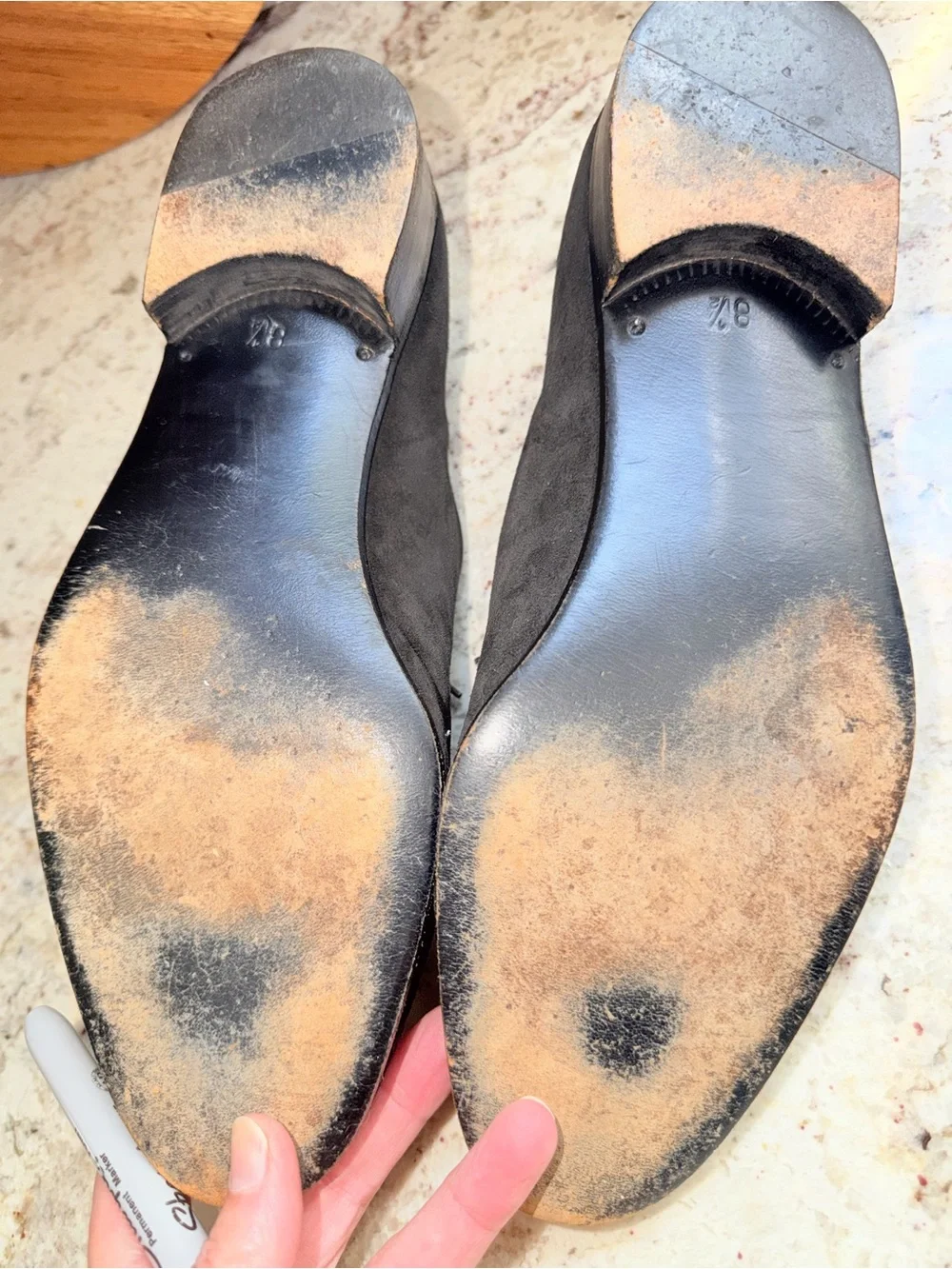 Vintage 80’s Gianni Versace Black Suede Mens Dress Shoe 8.5